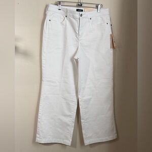 NYDJ Women's Straight Leg White Jeans